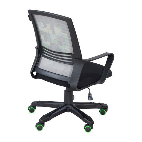 Silla gaming 'Minecraft' con mecanismo de balanceo – Altura regulable sin niveles – Negro