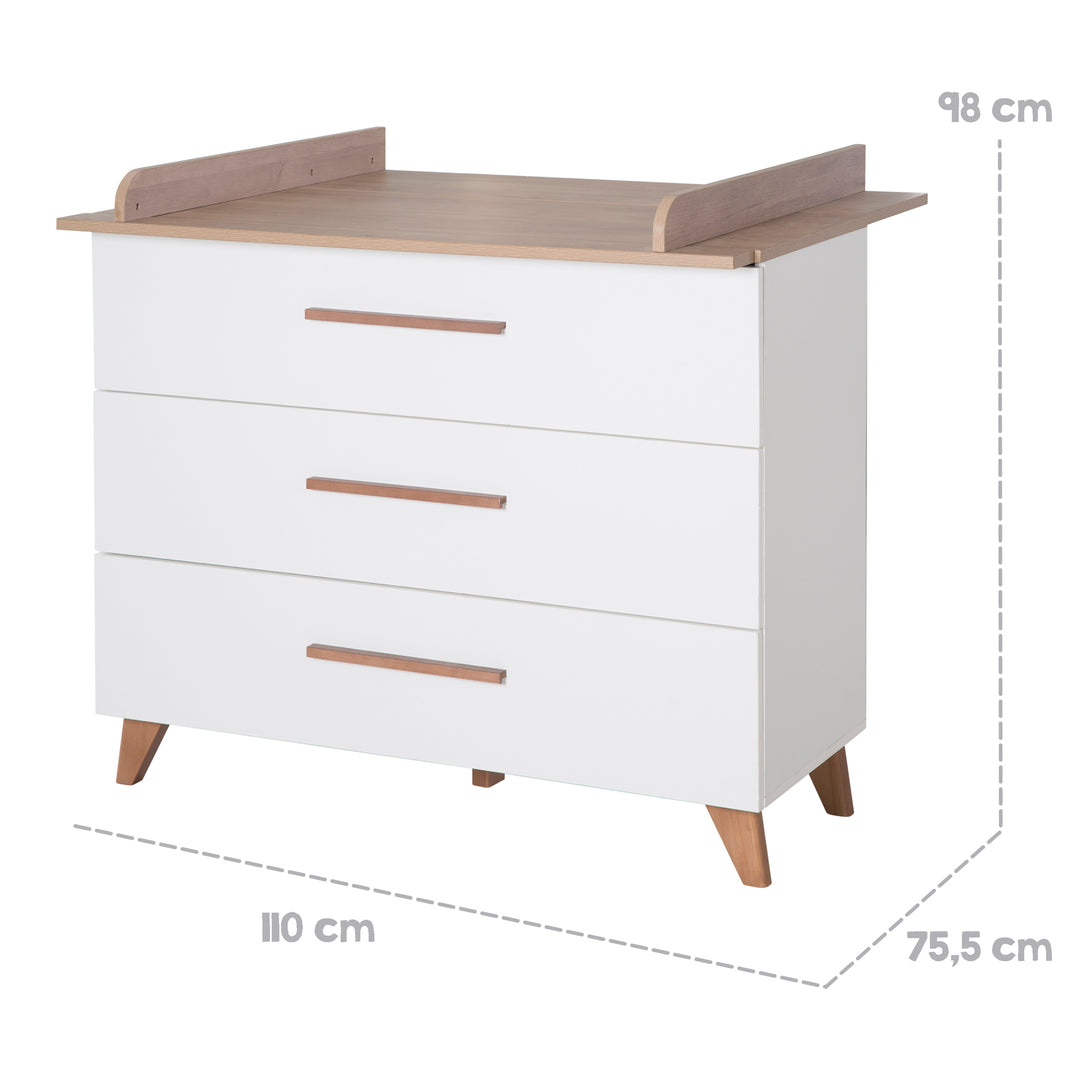 Letto Bambino Pinolino Hanna In Faggio Massiccio - 120x60cm, Rete Regolabile 3 Altezze, Design Ecologico - Foto 11