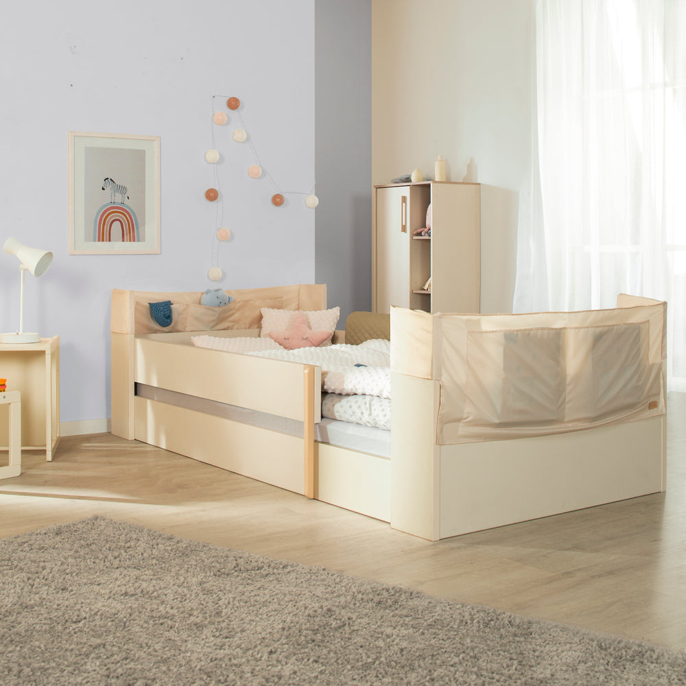 Kinderbett-Set 'Toddler' 90 x 200 cm - Serie 'Flexi Grow' - Cashmere / Eichen-Dekor