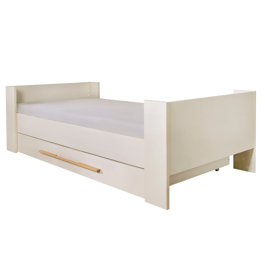 Kinderbett-Set 'Kids' 90 x 200 cm - Serie 'Flexi Grow' - Cashmere / Eichen-Dekor