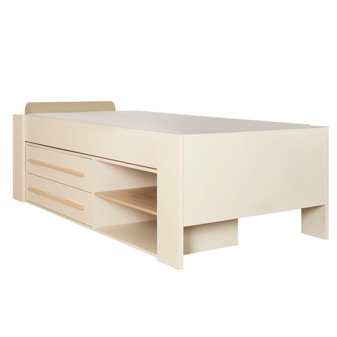 Kinderbett-Set 'Captain' 90 x 200 cm - Serie 'Flexi Grow' - Cashmere / Eiche