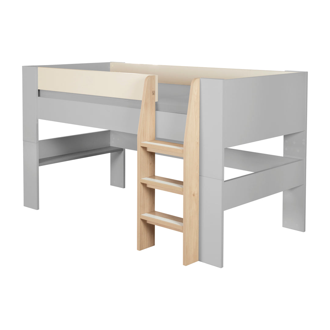 Hochbett Set 'Loft' - Serie 'Flexi Grow' - Cashmere / Eichen-Dekor