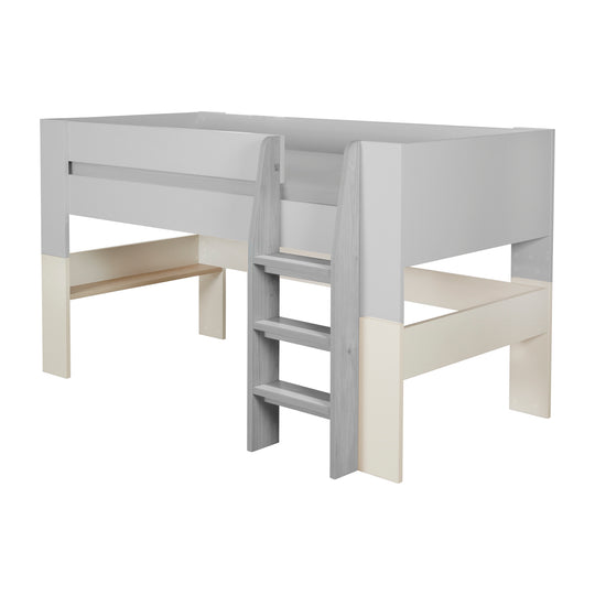 Hochbett Set 'Loft' - Serie 'Flexi Grow' - Cashmere / Eichen-Dekor