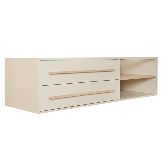 CM-4 - Storage Unit 'Flexi Grow' with Drawers - 2 Open Compartments - Suitable for 'Captain' Set - Cashmere