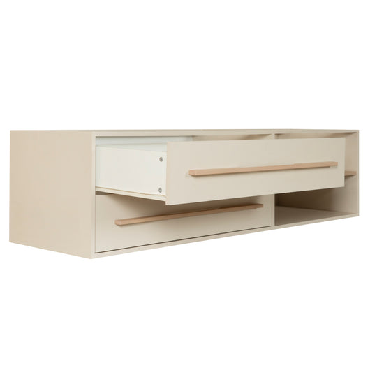 CM-4 - Storage Unit 'Flexi Grow' with Drawers - 2 Open Compartments - Suitable for 'Captain' Set - Cashmere