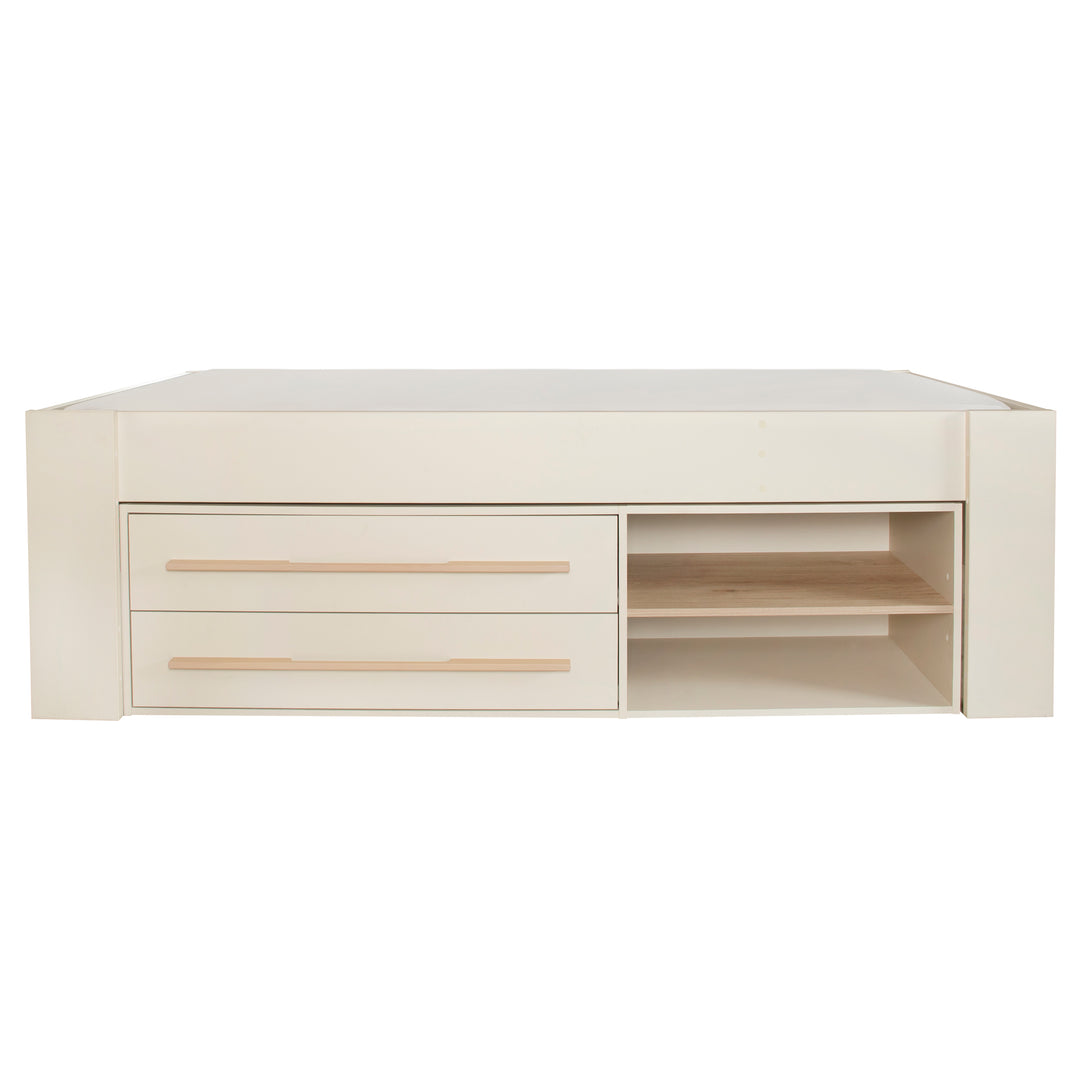 CM-4 - Storage Unit 'Flexi Grow' with Drawers - 2 Open Compartments - Suitable for 'Captain' Set - Cashmere