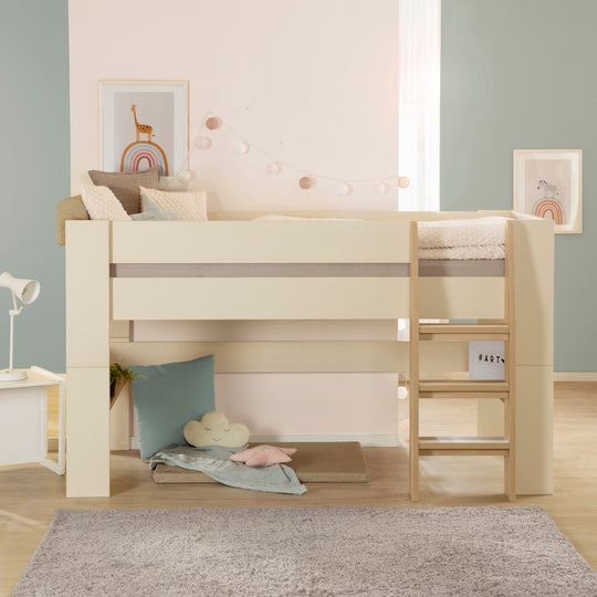 CM-5 - Estensione corta per letto semi-alto 'Flexi Grow' - Adatta alla trasformazione nei set 'Loft' & 'Studio' - Cashmere
