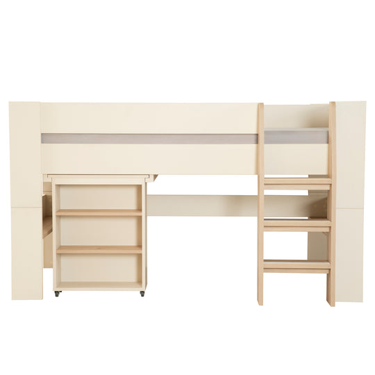 CM-6 - Scrivania, 3 vani aperti 'Flexi Grow' - Adatta alla trasformazione nel set 'Studio' - Cashmere