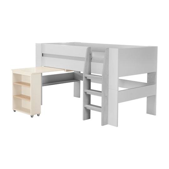 CM-6 - Scrivania, 3 vani aperti 'Flexi Grow' - Adatta alla trasformazione nel set 'Studio' - Cashmere