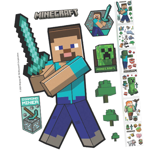 Stickers muraux 'Minecraft' - stickers de personnages Minecraft - vinyle autocollant
