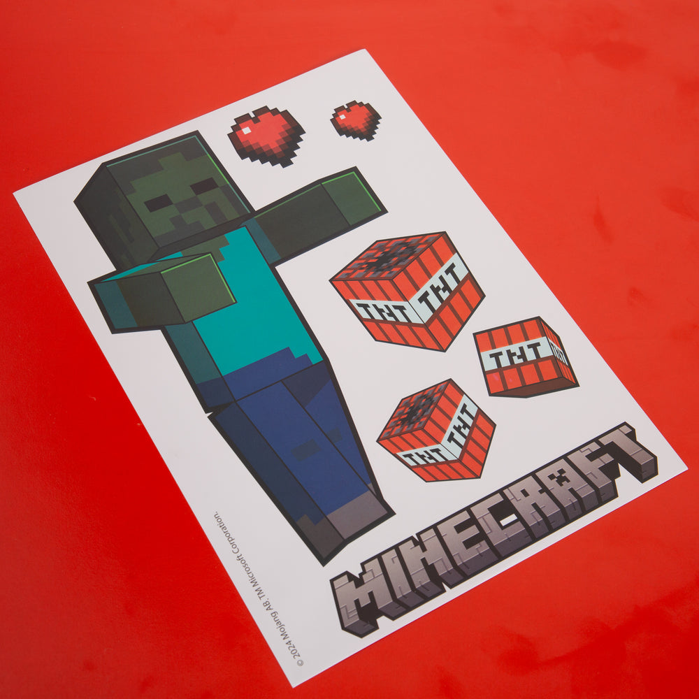 Stickers muraux 'Minecraft' - stickers de personnages Minecraft - vinyle autocollant