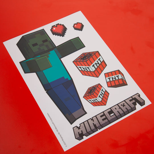 Stickers muraux 'Minecraft' - stickers de personnages Minecraft - vinyle autocollant