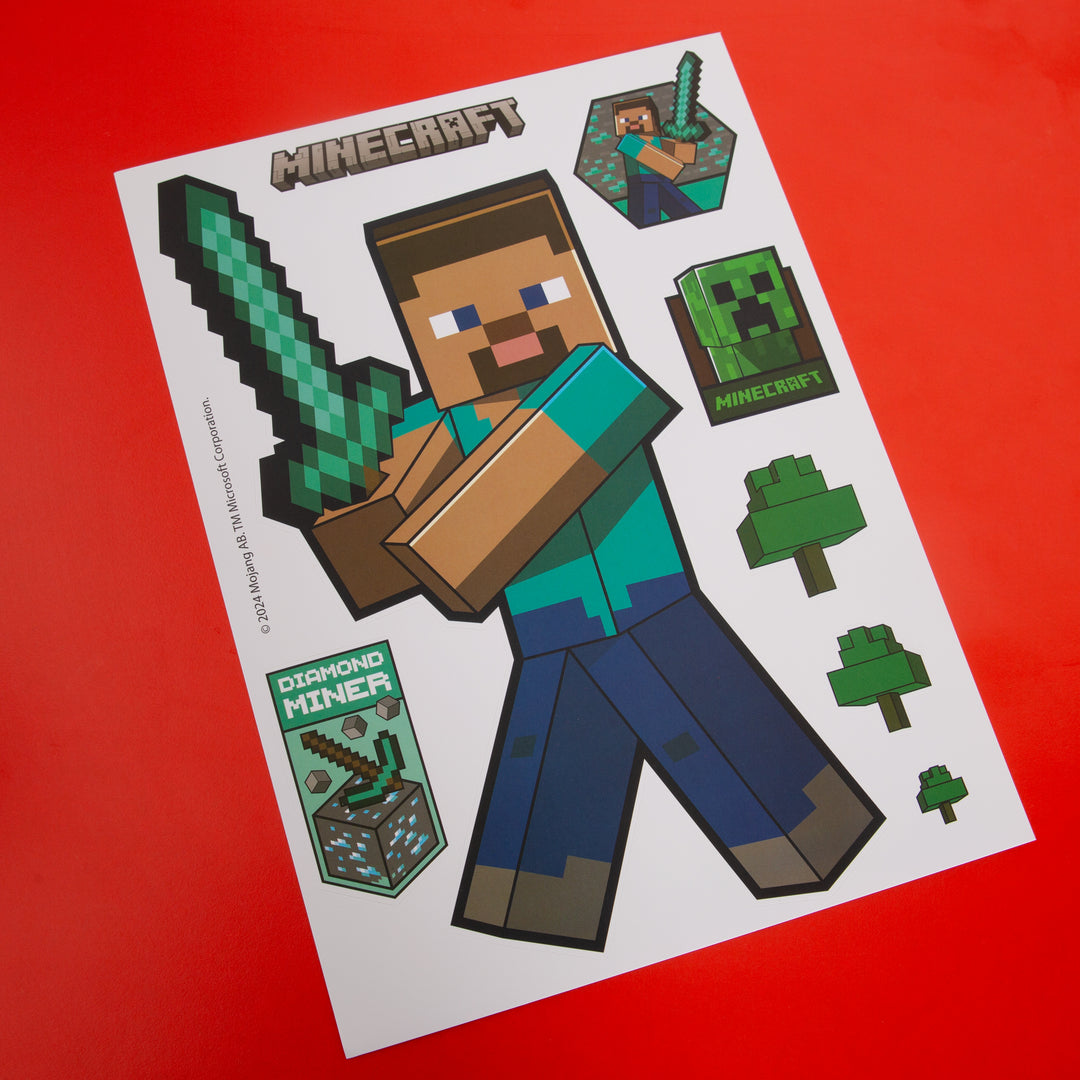 Stickers muraux 'Minecraft' - stickers de personnages Minecraft - vinyle autocollant
