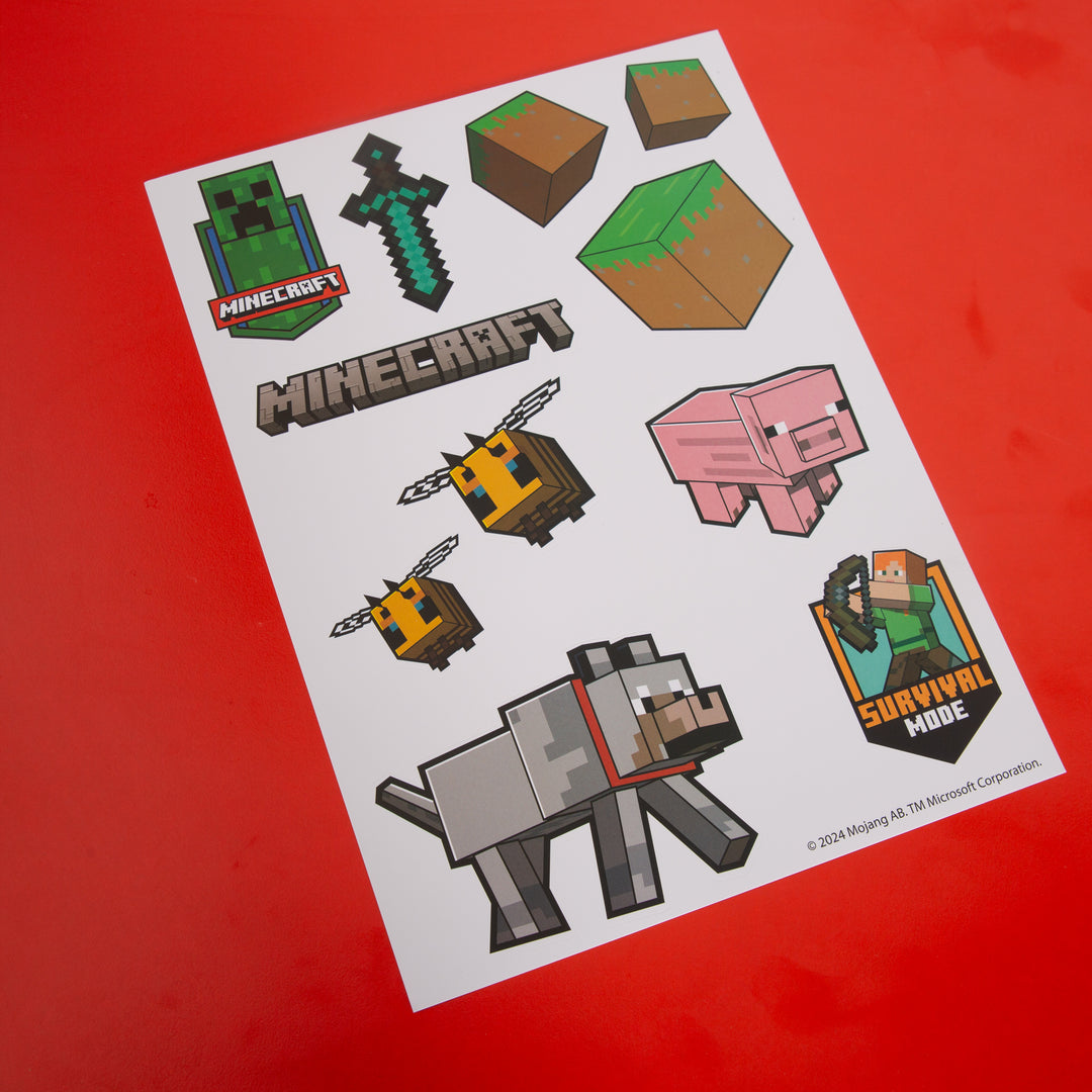 Stickers muraux 'Minecraft' - stickers de personnages Minecraft - vinyle autocollant