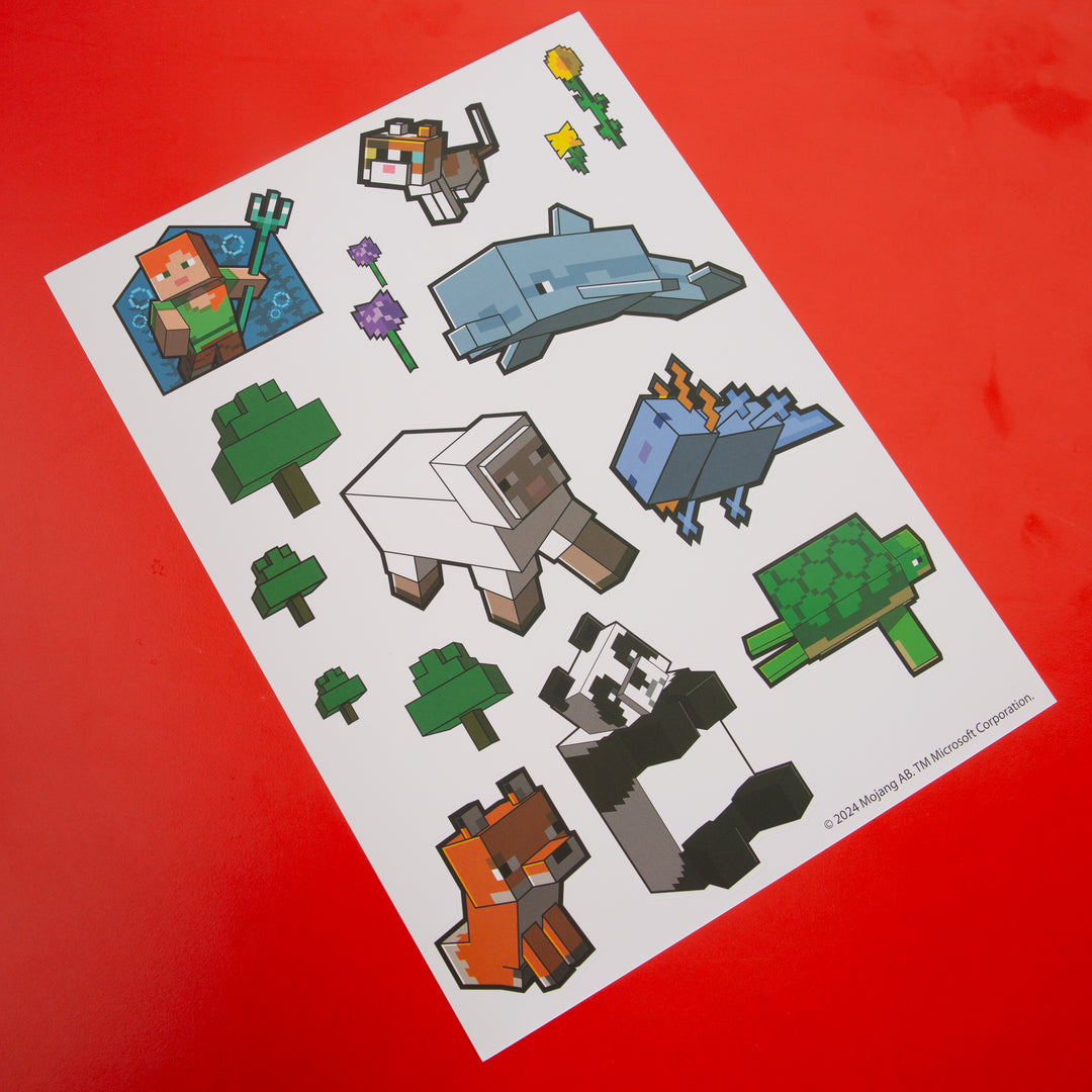 Stickers muraux 'Minecraft' - stickers de personnages Minecraft - vinyle autocollant