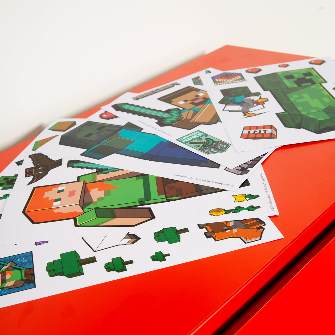 Stickers muraux 'Minecraft' - stickers de personnages Minecraft - vinyle autocollant