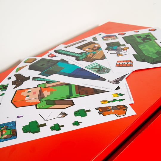 Stickers muraux 'Minecraft' - stickers de personnages Minecraft - vinyle autocollant