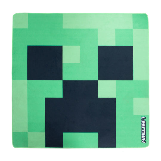 Tapis 'Minecraft' Creeper - 120 x 120 cm - Vert / Noir