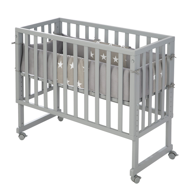 Lit cododo et berceau 'safe asleep®' 2 en 1 avec barrière 'Little Stars', matelas et nid inclus