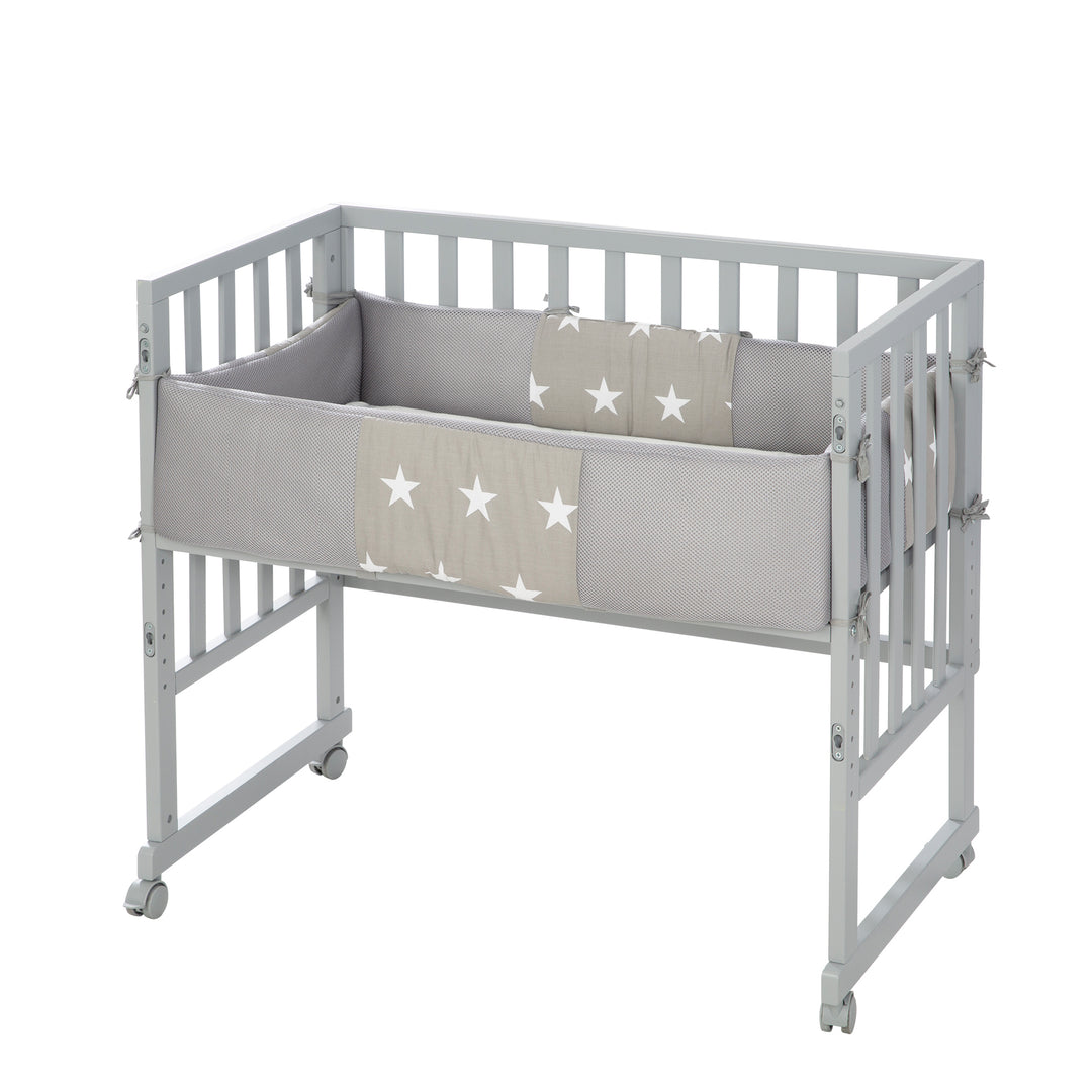 Culla co-sleeping 'safe asleep®' 2 in 1 con barriera 'Little Stars', inclusi materasso e nido