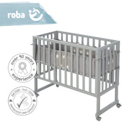 Lit cododo et berceau 'safe asleep®' 2 en 1 avec barrière 'Little Stars', matelas et nid inclus