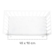 Stume et lit latéral 'Roba Style' 3 en 1 avec barrière, blanc en bois, y compris matelas et nid