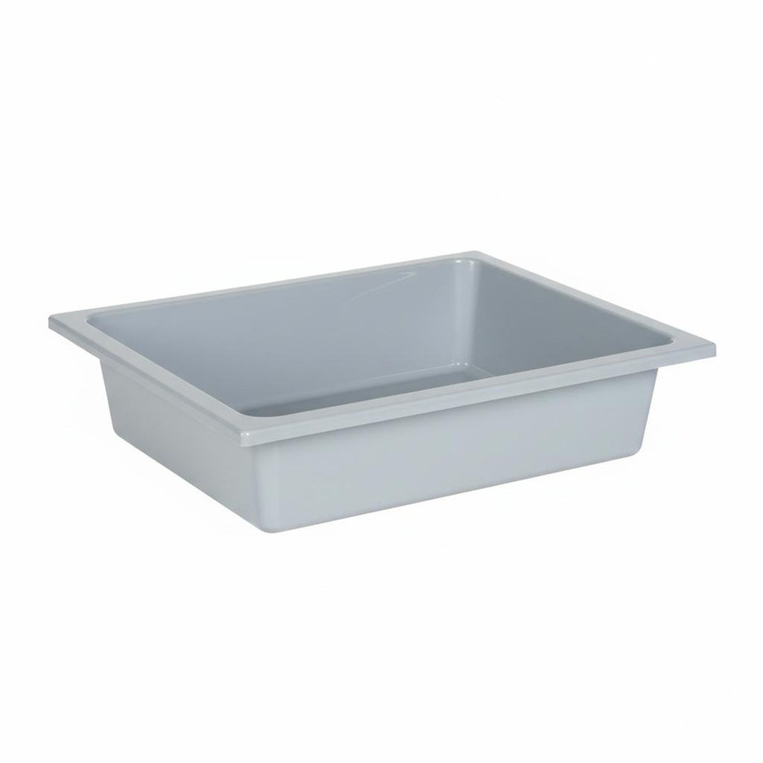 Cubeta de plástico para muebles de juego de exterior - Capacidad aprox. 6-7 litros - Gris