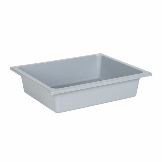 Cubeta de plástico para muebles de juego de exterior - Capacidad aprox. 6-7 litros - Gris