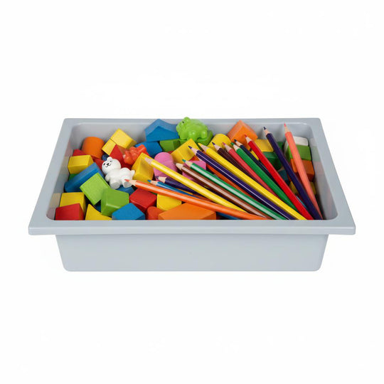 Cubeta de plástico para muebles de juego de exterior - Capacidad aprox. 6-7 litros - Gris