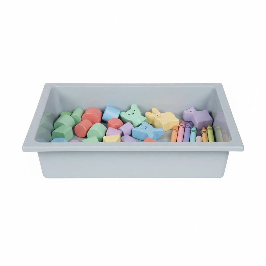 Cubeta de plástico para muebles de juego de exterior - Capacidad aprox. 6-7 litros - Gris