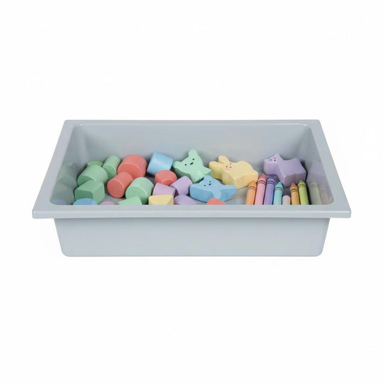 Cubeta de plástico para muebles de juego de exterior - Capacidad aprox. 6-7 litros - Gris
