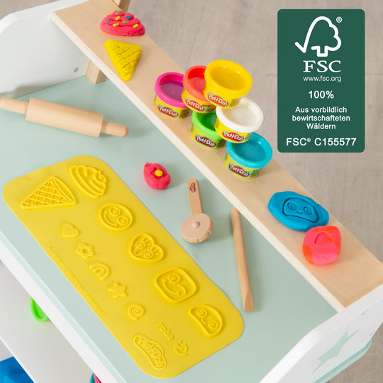 roba x Play-Doh Set - alfombrilla creativa 3D, herramientas, 6 latas de modelado