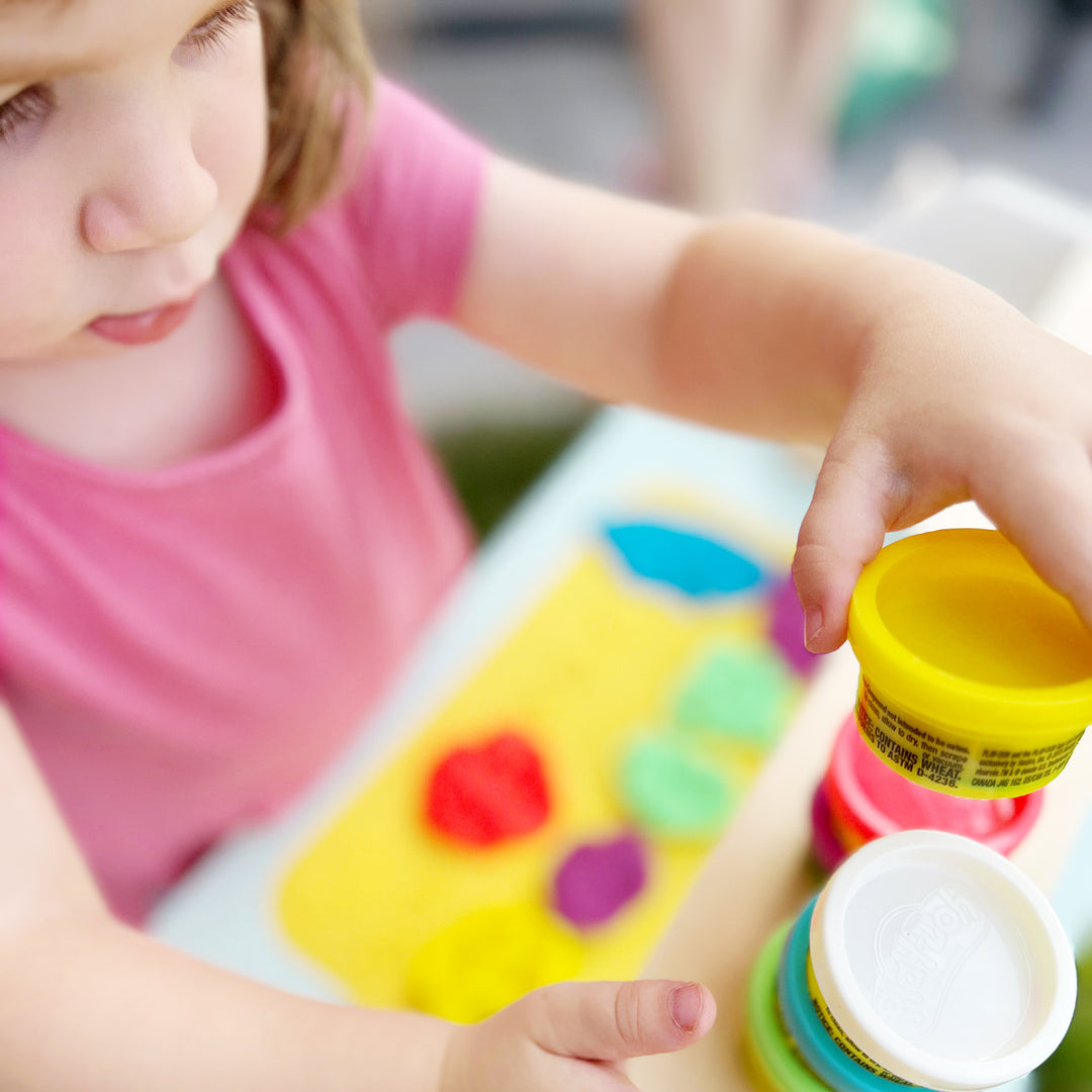 Play-Doh-koffer met kleuren 10-pack met potjes van 56 gram, kinderspeelgoed, knutselactiviteit voor kinderen Play-Doh-koffer met kleuren 10-pack met potjes van 56 gram, kinderspeelgoed, knutselactiviteit voor kinderen