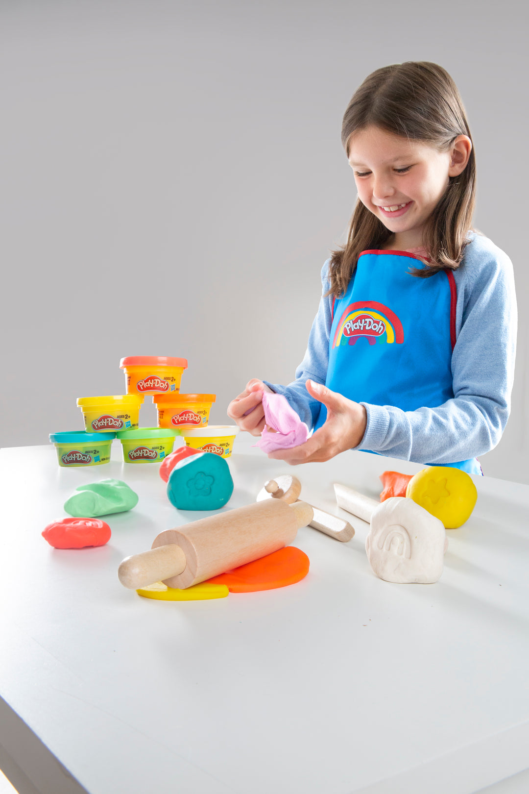 roba x Play-Doh play set - herramientas de madera, moldes y delantal