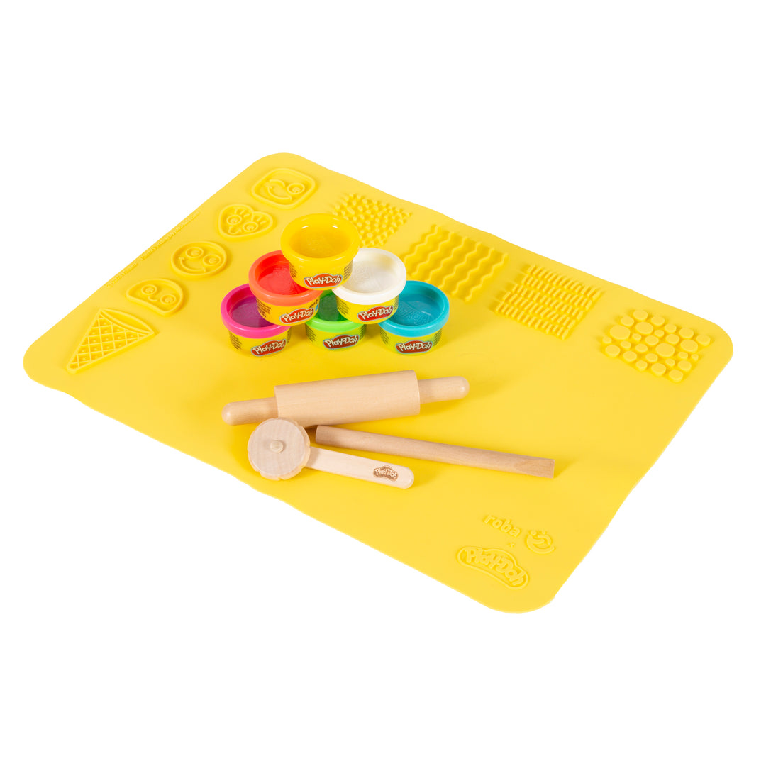 roba x Play-Doh Set de juego con tapete creativo, herramientas, botes de masa