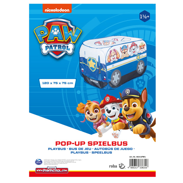 Pop-Up Spielzelt 'Paw Patrol' - Zelt in Autoform mit automatischer Klappfunktion