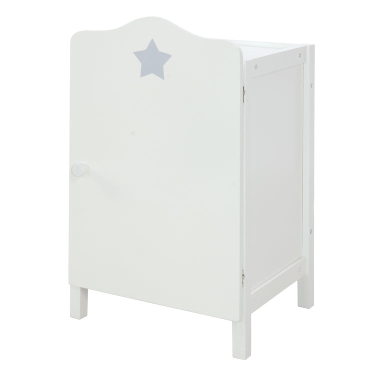 Armoire de poupée "Stella", pour ranger les vêtements et accessoires de poupée, blanc laqué