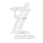 Chaise haute pour poupées "Stella", chaise en bois blanc pour poupée de bébé