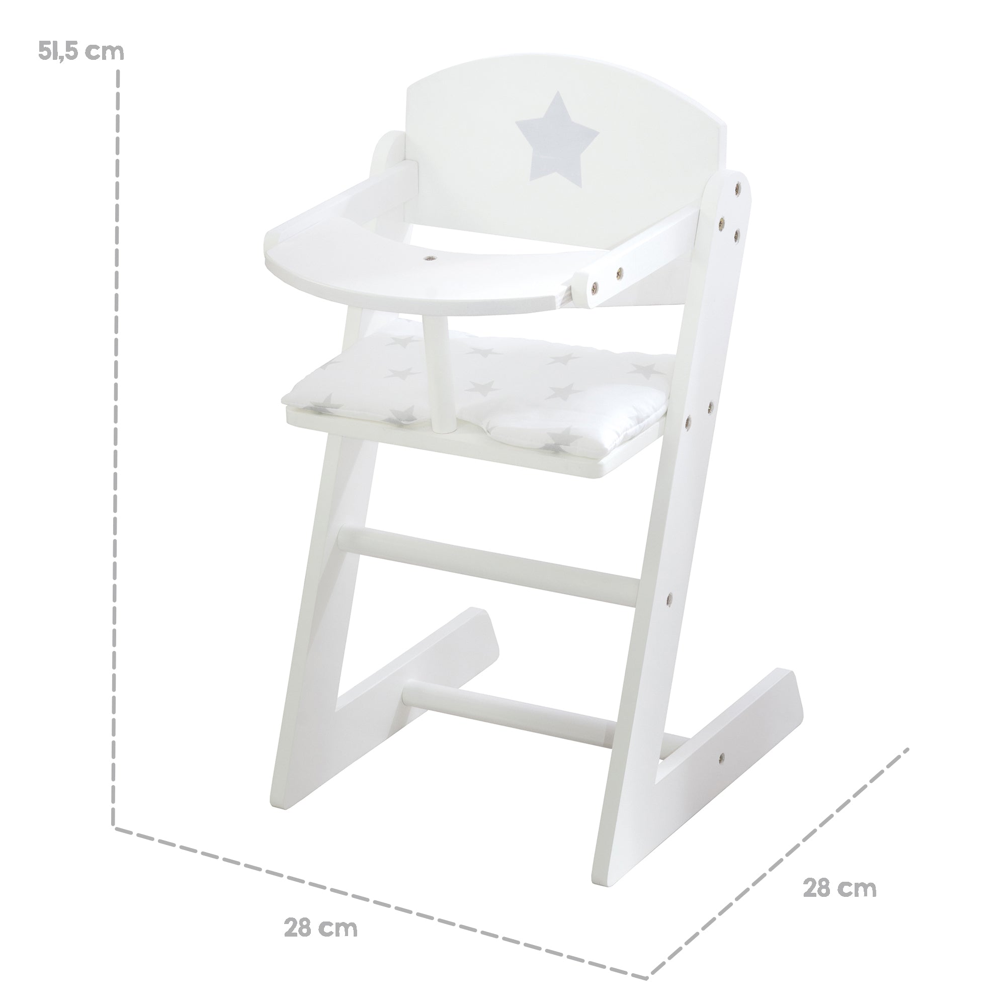 Seggiolone In Miniatura Per Casa Delle Bambole Scala 1:12 - In Legno, Modello Di Mobili Per Bambole