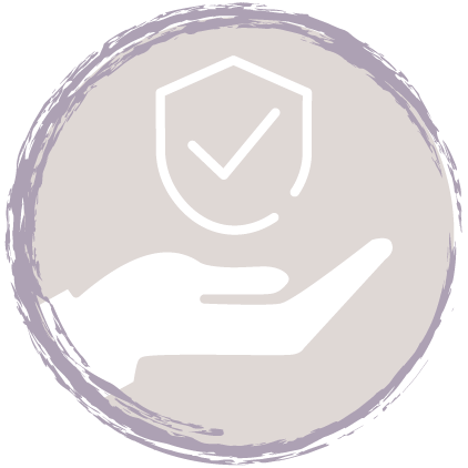 Button für Merkmale-Hochstühlen - Sicherheit - Lila / Beige