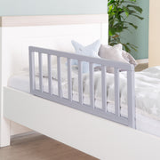 Bed Rail 90 cm - Secure Wooden Guardrail - Taupe