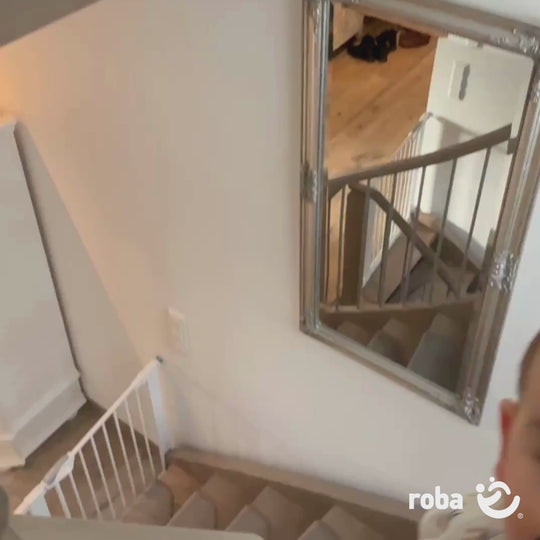 EasySafe+ Door & Stair Gate - Width 75-82 cm - Extendable up to 110 cm - White