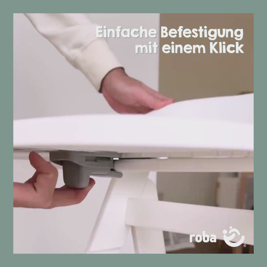 Vassoio pappa in plastica – Estensione per seggiolone Sit Up Flex, Liv Up & Born Up – Bianco