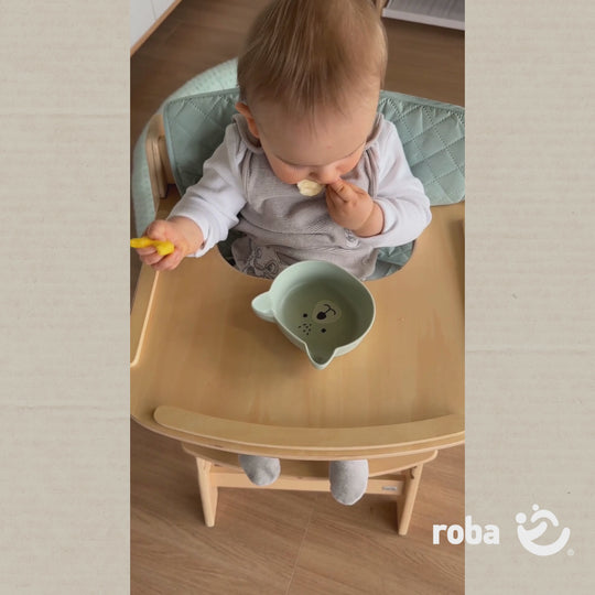 Bandeja para comer para 'Sit Up Flex' - Compatible con sistema de cinturones y almohadillas - Madera natural