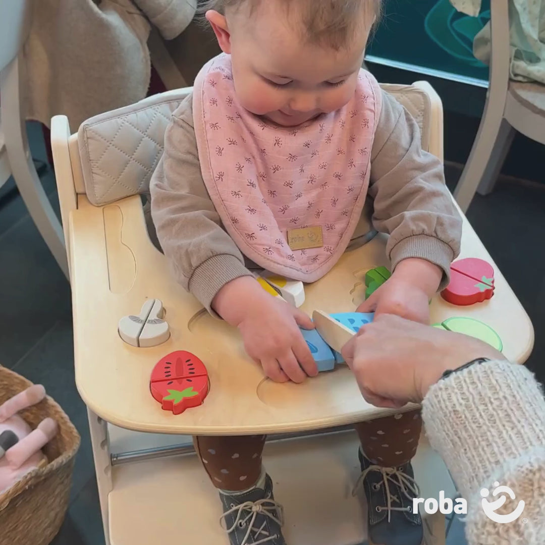 Tray with Play Elements - Suitable for Sit Up Flex Highchair - Natural Wood