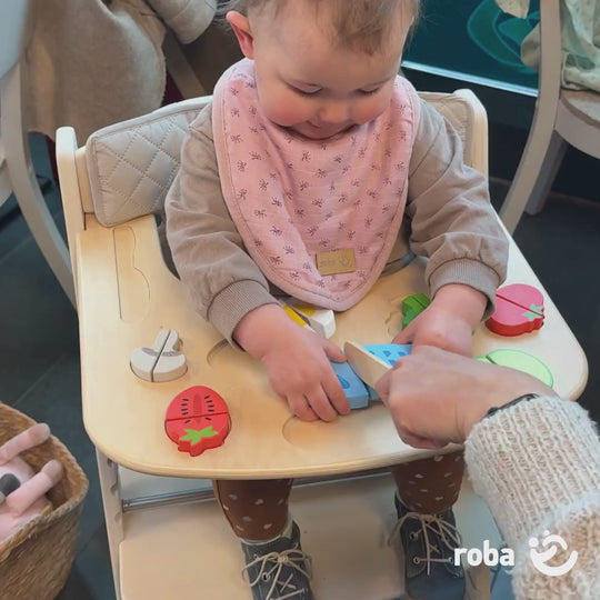 Tray with Play Elements - Suitable for Sit Up Flex Highchair - Natural Wood