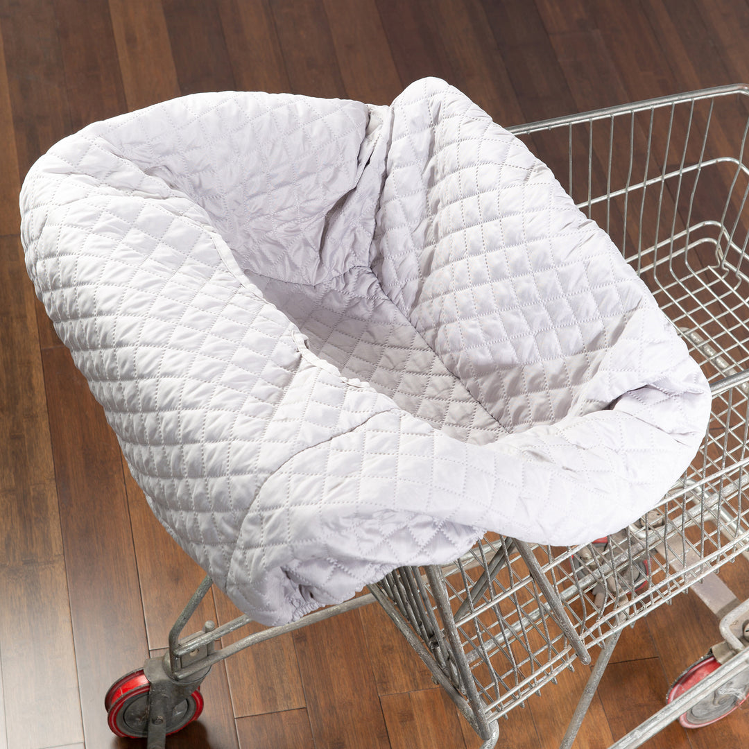 Protection de caddie 'roba Style' pour bébé + Sac à dos de transport - Gris clair