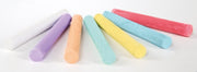 Chalk set 24 pieces (12 white, 12 colored), for blackboard & asphalt, school toys for children