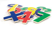 Magnetzahlen, Holz Magnet-Tafelset mit Zahlen und Zeichen, 35tlg, Schul-Spielzeug für Kinder