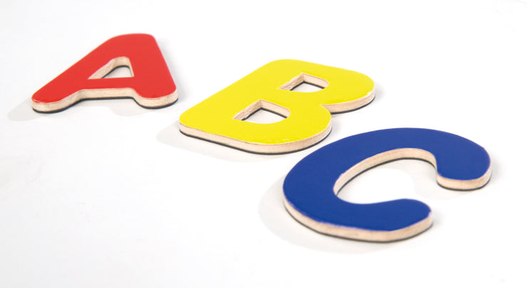 Lettere magnetiche, set ABC 31 pezzi, spille magnetiche in legno, gioc –  roba